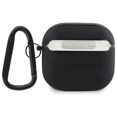 Mercedes MEA4CSLBK AirPods 4 cover Juodas/Juodas Odinis Metal Logo 1