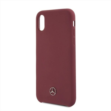Mercedes Silikoninis Line iPhone X/XS Dėklas - Raudonas 4