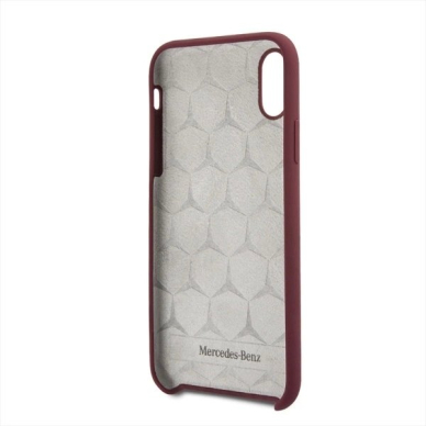 Mercedes Silikoninis Line iPhone X/XS Dėklas - Raudonas 5