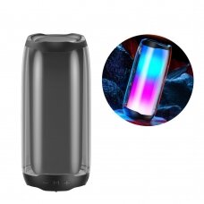 Nešiojamas Belaidis Garsiakalbis WK Design portable wireless Bluetooth 5.0 speaker RGB 2000mAh Juodas (D31 black)