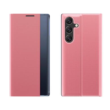 New Sleep dėklas su atverčiamu dangteliu ir pastatymo funkcija Samsung Galaxy A36 - rožinis 1