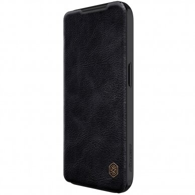 Nillkin Qin Pro Leather Flip Camera Cover Case for iPhone 15 Pro - Black 1