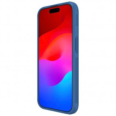Nillkin Super Frosted Shield Pro iPhone 15 Pro Case - Blue 3