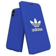 Originalus Adidas dėklas Booklet Case Canvas iPhone X/Xs Mėlynas 30279