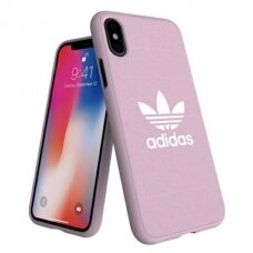 Originalus Adidas dėklas OR Moulded Case Canvas iPhone X/ Xs Rožinis 31642