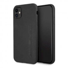 Originalus AMG dėklas AMHCN61DOLBK iPhone 11 6,1"  Juodas hardcase Leather Hot Stamped