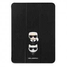 Originalus atverčiamas Karl Lagerfeld dėklas KLFC12OKCK iPad 12.9 Pro 2021 Saffiano Karl Choupette