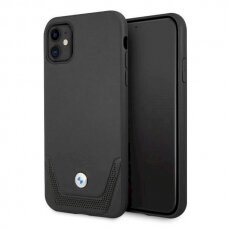 Originalus dėklas BMW BMHCN61RSWPK iPhone 11 6,1" / Xr  Juodas hardcase Leather Perforate