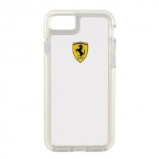 Originalus dėklas Ferrari Hardcase FEGLHCP7TR iPhone 7/8 SE 2020 / SE 2022 Permatomas Shockproof
