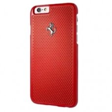Originalus dėklas Ferrari Hardcase FEPEHCP6RE iPhone 6/6S perforated aluminum Raudonas