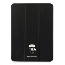 Originalus dėklas Karl Lagerfeld KLFC11OKMK iPad 11" Pro 2021 Book Cover  Juodas Saffiano Karl Iconic
