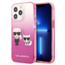 Iphone 13 Pro Originalus dėklas Karl Lagerfeld KLHCP13LTGKCP  rožinis