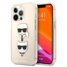 Originalus Karl Lagerfeld dėklas KLHCP13XKCTUGLGO iPhone 13 Pro Max 6,7" Auksinis Glitter Karl`s & Choupette