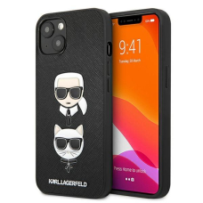 Oriignalus Karl Lagerfeld dėklas KLHCP13SSAKICKCBK iPhone 13 mini 5,4" Juodas Saffiano Karl & Choupette