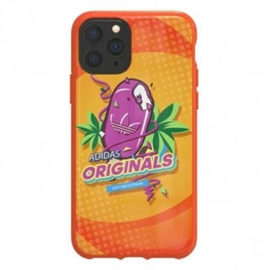 Originalus Adidas dėklas Moulded Case BODEGA iPhone 11 Pro Oranžinis 36340 1