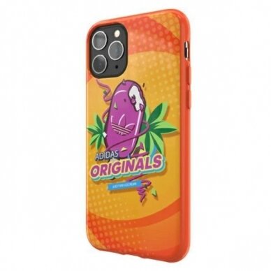 Originalus Adidas dėklas Moulded Case BODEGA iPhone 11 Pro Oranžinis 36340 2