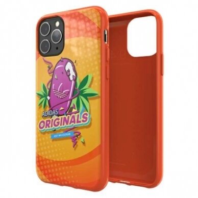Originalus Adidas dėklas Moulded Case BODEGA iPhone 11 Pro Oranžinis 36340 6