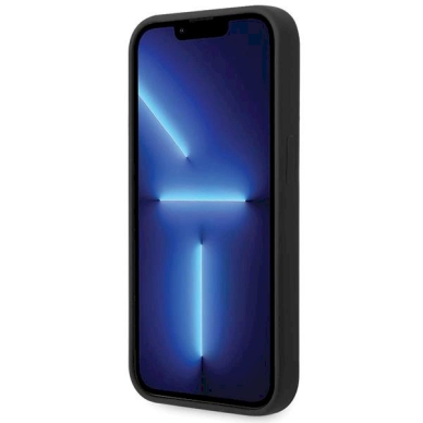 Originalus BMW dėklas Silikoninis Metal Logo iPhone 15 Pro - Juodas 3