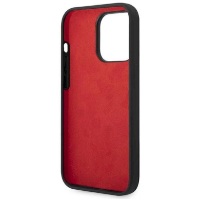 Originalus dėklas Ferrari FEHCP14LSIBBK iPhone 14 Pro 6.1  Juodas hardcase Silikoninis Metal Logo 6