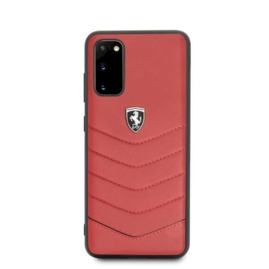 Originalus dėklas Ferrari Hardcase FEHQUHCS62RE S20 G980 Raudonas Heritage 4