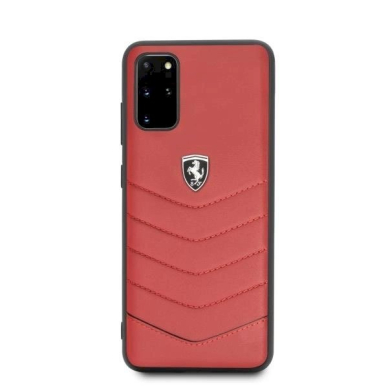 Originalus dėklas Ferrari Hardcase FEHQUHCS67RE S20+ G985 Raudonas Heritage 4
