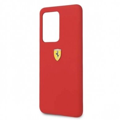 Originalus dėklas Ferrari Hardcase FESSIHCS69RE S20 Ultra G988 Raudonas Silicone 4