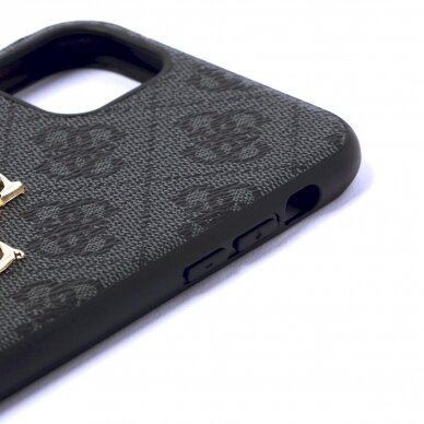 Originalus dėklas Guess case skirta iPhone 11 / XR 4G Big Metal Logo series - pilkos spalvos 15