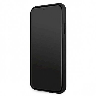 Originalus dėklas Guess case skirta iPhone 11 / XR 4G Big Metal Logo series - pilkos spalvos 4