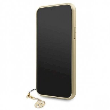 Originalus dėklas Guess GUHCN61GF4GGR iPhone 11 6.1  / Xr pilkos spalvos hard case 4G Charms Collection 3