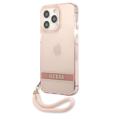 Originalus dėklas Guess GUHCP13LHTSGSP iPhone 13 Pro rožinis 1