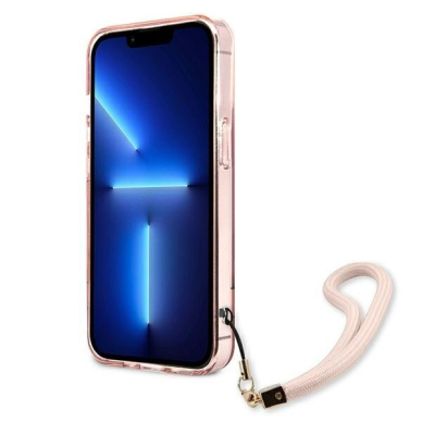 Originalus dėklas Guess GUHCP13LHTSGSP iPhone 13 Pro rožinis 13