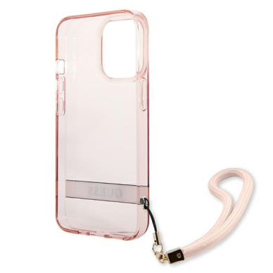 Originalus dėklas Guess GUHCP13LHTSGSP iPhone 13 Pro rožinis 7