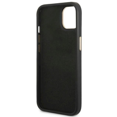 Originalus dėklas Guess GUHCP14MHG4SHK iPhone 14 Plus 6.7 Juodas hard case 4G Vintage Gold Logo 6