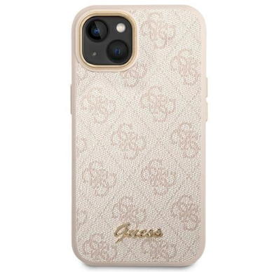 Originalus dėklas Guess GUHCP14MHG4SHP iPhone 14 Plus 6.7 rožinis / rožinis hard case 4G Vintage Gold Logo 2