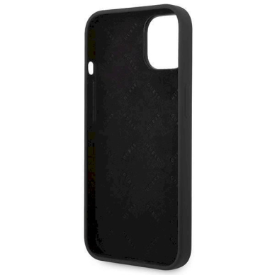 Originalus dėklas Guess GUHCP14MSLSMK iPhone 14 Plus 6.7 Juodas hard case Silicone Vintage Gold Logo 6