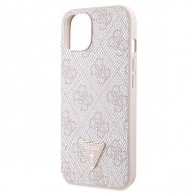 Originalus dėklas Guess GUHCP14XP4TDSCPP case skirta iPhone 14 Pro Max 6.7  - rožinis Crossbody 4G Metal Logo 6