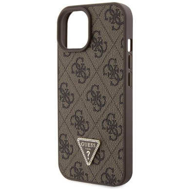Originalus dėklas Guess GUHCP15MP4TDSCPW iPhone 15 Plus 6.7  Rudas/Rudas hardcase Crossbody 4G Metal Logo 6