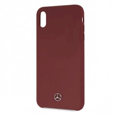 Originalus dėklas Mercedes MEHCI65SILRE iPhone Xs Max Raudonas hardcase Silicone Line 2