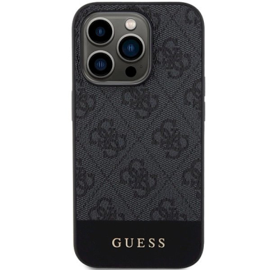 Originalus Guess dėklas 4G Stripe CollectioniPhone 15 Pro - Pilkas 2