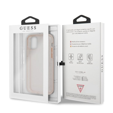 Originalus Guess Dėklas Guhcn58Pcglpi Iphone 11 Pro Rožinis Hard Case Glitter 6