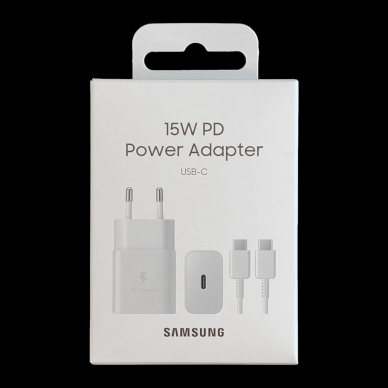 Originalus įkroviklis Samsung Travel Type-C EP-T1510XWEGEU Baltas (EP-T1510XWEGEU) 4