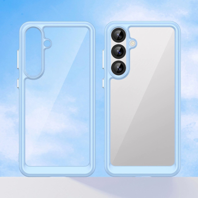 Outer Space dėklas su lanksčiu rėmeliu Samsung Galaxy A36 - mėlynas 5