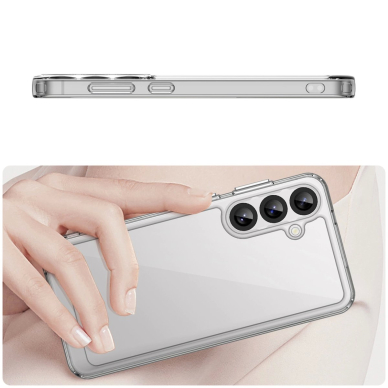 Outer Space dėklas su lanksčiu rėmeliu Samsung Galaxy A36 - permatomas 2