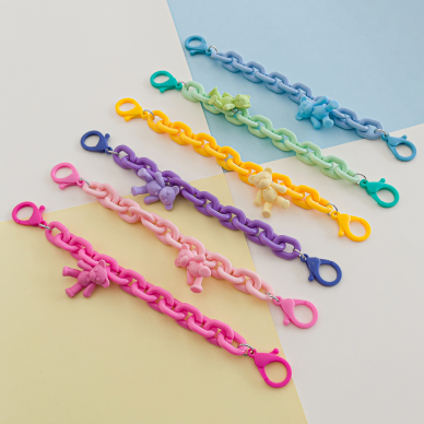 Pakabukas Color Chain (rope) Violetinis 3