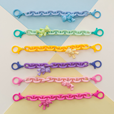 Pakabukas Color Chain (rope) Violetinis 5