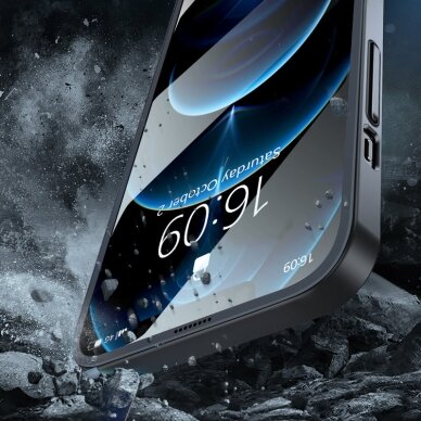 Iphone 13 Pro Max Pilnai dengiantis dėklas Joyroom 360 Full Case  + apsauginis stiklas (JR-BP928 pilkas) 8