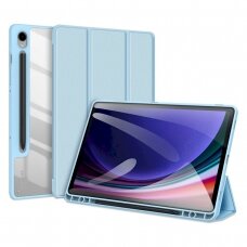 Planšetės dėklas Dux Ducis Toby case su flip stand skirta Samsung Galaxy Tab S9 FE - Mėlynas