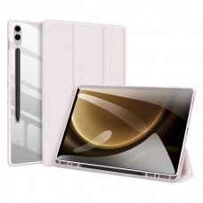 Planšetės dėklas Dux Ducis Toby case su flip stand skirta Samsung Galaxy Tab S9 FE - rožinis