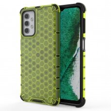 Samsung Galaxy A32 Plastikinis dėklas Honeycomb Case 5G žalias