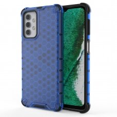 Samsung Galaxy A32 Plastikinis dėklas Honeycomb Case TPU 5G Tamsiai mėlynas